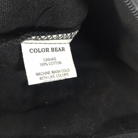 Color Bear Black Canvas Pouch - Picture 3 of 4